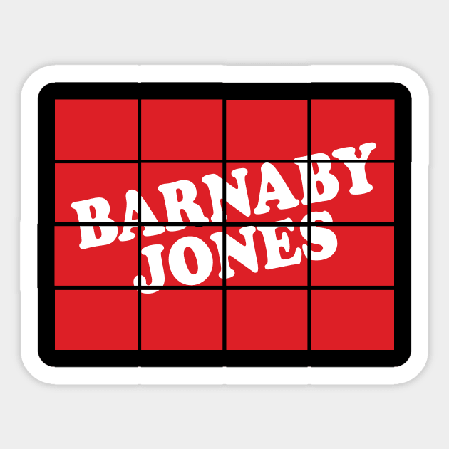 Barnaby Jones Logo Sticker by Delmo